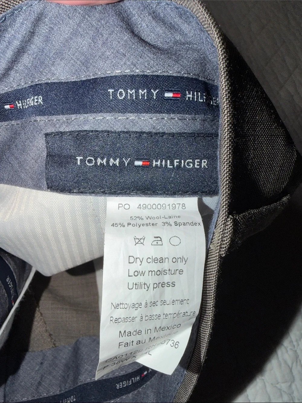 Tommy Hilfiger Men's Brown Dress Pants